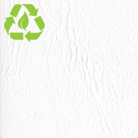 Recycled white leatherette paper