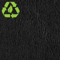 Recycled black leatherette paper