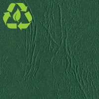 Recycled green leatherette paper